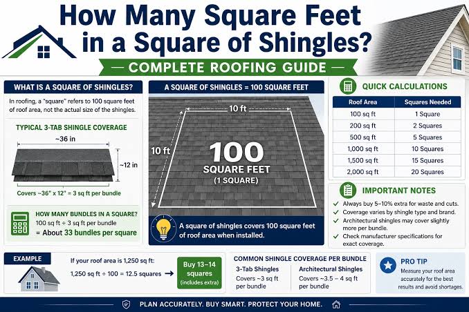 How Many Square Feet In A Package Of Roofing Shingles